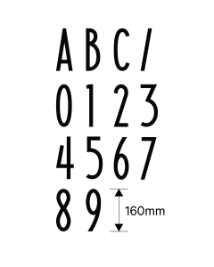 Letterbox Numbers and Letters 160mm