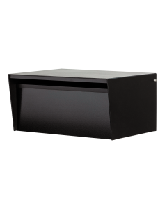 Metro Back Opening Letterbox - Black