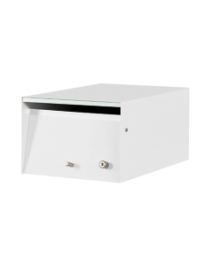 Urban Front Opening Letterbox - White