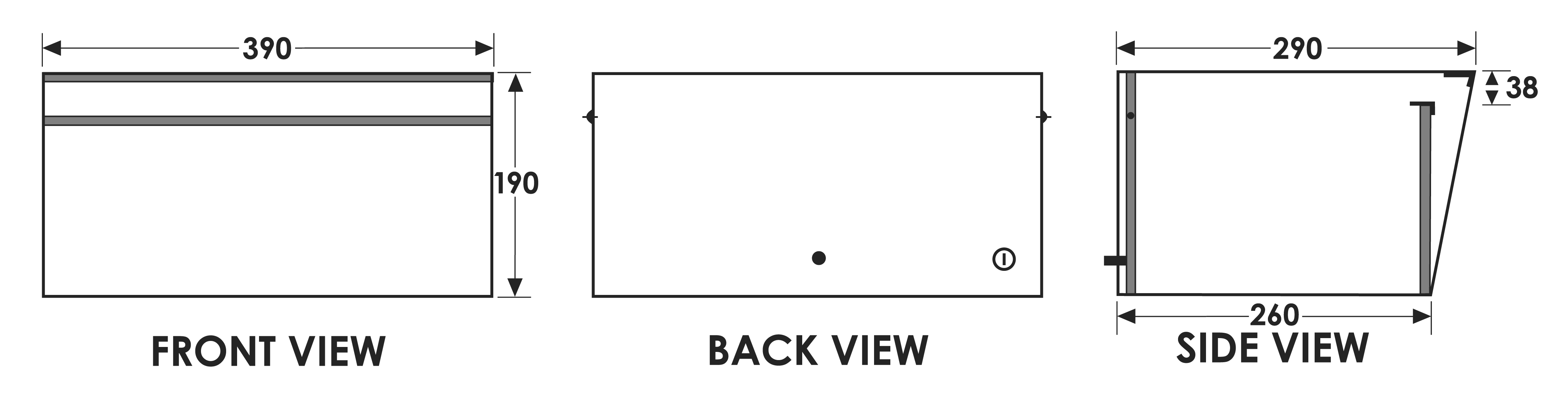 Metro Back Opening Letterbox Specs