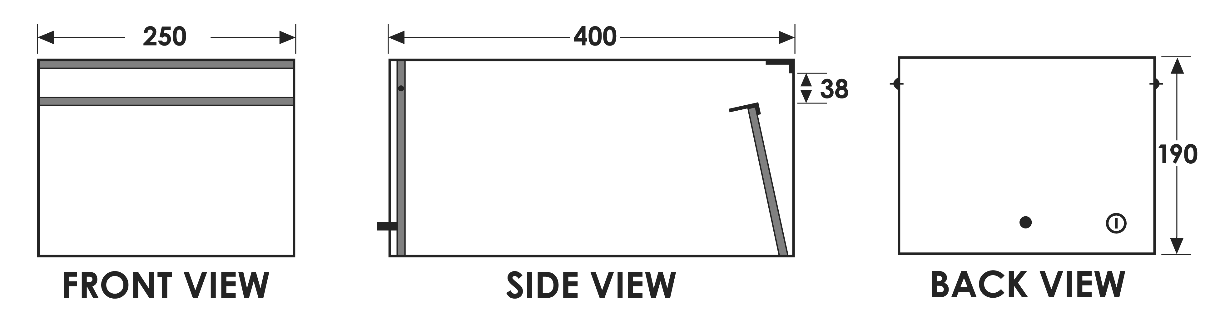 Urban Back Opening Letterbox Specs